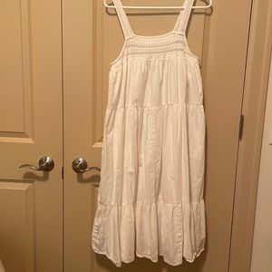 Sleeveless crochet cotton sundress